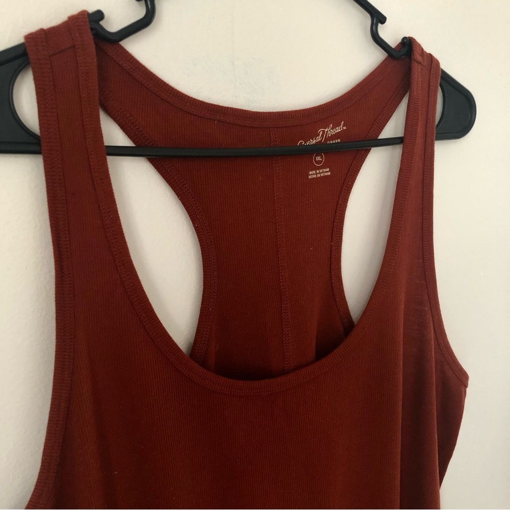 Burt Orange A New Day Tank Top